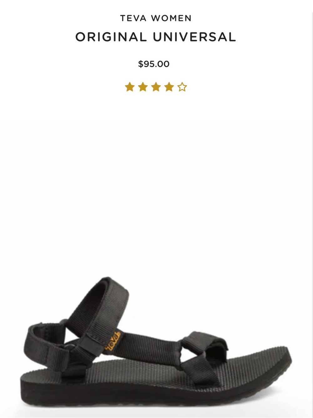 Black Teva Original - Picture 8 of 9